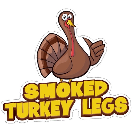 Signmission Smoked Turkey Legs Decal Concession Stand Food Truck Sticker, D-DC-16 Smoked Turkey Legs19 D-DC-16 Smoked Turkey Legs19